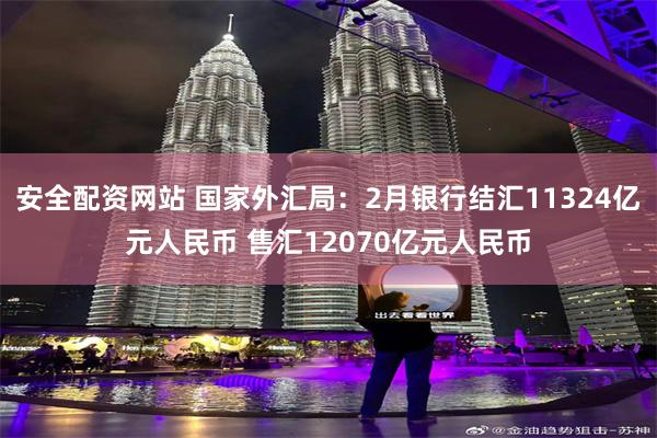 安全配资网站 国家外汇局：2月银行结汇11324亿元人民币 售汇12070亿元人民币